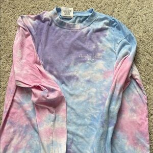 Ladies Tie-Dye Shirt - Blue and Pink Size Large